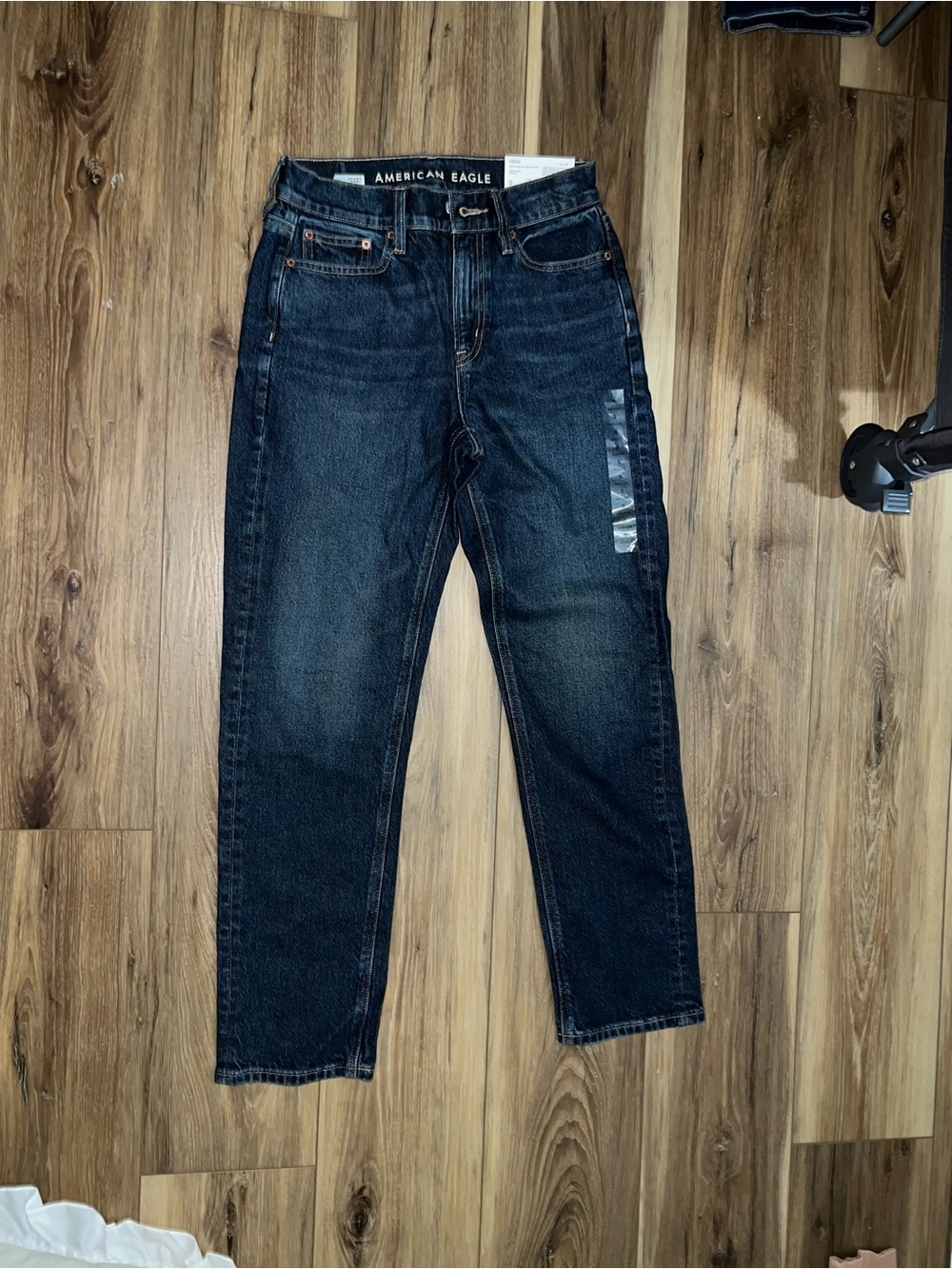 American Eagle Outfitters Women's Dark Indigo Straight Leg Jeans